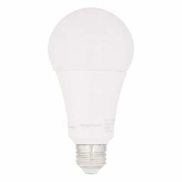 AmazonBasics 100W Equivalent, Soft White, Dimmable, 15,000 Hour Lifetime, CEC Compliant, A21 LED Light Bulbs | 6-Pack (Renewed)