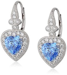 Orecchini pendenti a forma di cuore in argento Sterling con zirconi Swarovski, stile vintage,Scarpette a strappo Voltaic 3 Velcro Fade - Bambini,No Size