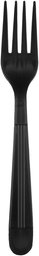 AmazonBasics, Cubiertos de Plástico, Tenedores, Negro, 1000 Piezas
