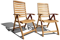 Strathwood Teak 5-Position Armchair