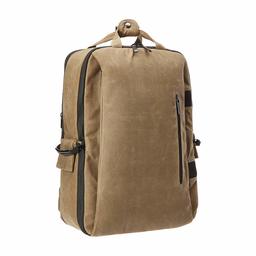 AmazonBasics Vintage Vintage Waxed Canvas Backpack for Professional DSLR Camera and Laptop - Brown