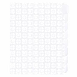 AmazonBasics Styled insertable Plastic Dividers, 8 Tabs, 1 Set