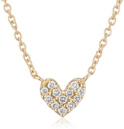 [An AJC Collection] an AJC Collection Diamond K Yellow Gold Heart Motif paヴxenekkuresu 0344 – 0778 – 0012 – 0000 