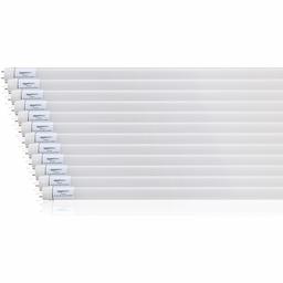 AmazonBasics Commercial Grade LED Tube Light - DLC Certified, 5000K, T8 Compatible, Daylight, 4-Foot, 12-Pack