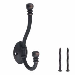 AmazonBasics AB5000-OR-5 Oil Cut Bronze Coat Hook