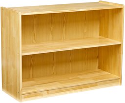 AmazonBasics Librero de madera para aula, 2 estantes