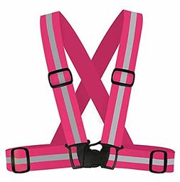 Worktex Safety Chaleco de seguridad y mangas de alta visibilidad para deporte/trabajo, Fucsia, L/XL/XXL