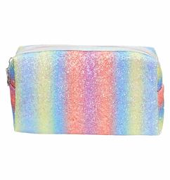 Amazon Brand - Solimo Cosmetic, Makeup & Toiletries Pouch (Rainbow; Multicolour)