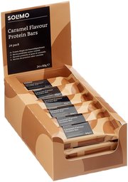Amazon-Marke: Solimo Proteinriegel, Geschmack: Karamell (24er-Pack)