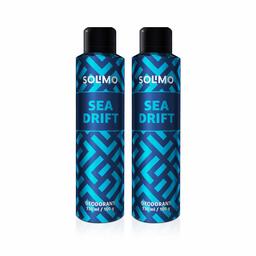 Amazon Brand - Solimo Gas Deodorant - Pack of 2 (Sea Drift)