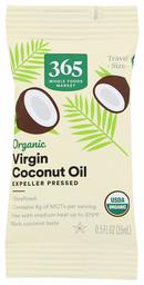 365 by Whole Foods Market, Organic Virgin Coconut Oil, Expeller Pressed (Single Serve Travel Size Packets), 0.5 Fl Oz