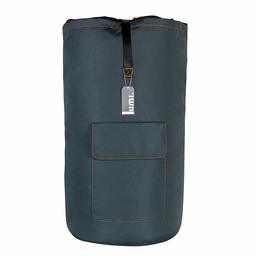 UMI Extra grote waszak met zak opknoping rugzak Wasserij Hamper Bag Verstelbare Schouderbandjes Reistas Waterdichte Collage Dorm Opbergtas Camping Sport(40'',Donker Grijs)