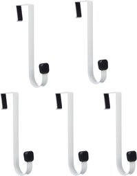 AmazonBasics Over The Door Five Hooks, White