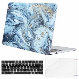 Eono av Amazon – MacBook Pro 13 tum fodral A2159 A1989 A1706 A1708, hårt plastskal, tangentbordsskydd, skärmskydd kompatibelt med Macbook Pro 13 med/utan Touch Bar,kreativ våg