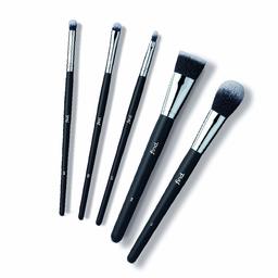 FIND - Kit d’initiation - Pinceau ombreur, pinceau estompeur, pinceau à lèvres, pinceau pour fond de teint et pinceau pour fard à joues (5 pinceaux) - n° 04, n° 06, n° 07, n° 08, n° 11