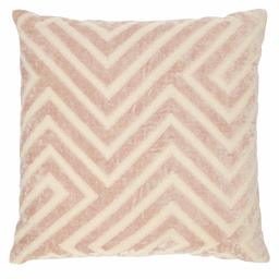 Amazon Brand – Rivet Modern Velvet Stripe Throw Pillow - 18 x 18 Inch, Pink