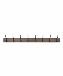 Wandgemonteerd kapstok van AmazonBasics - 8 standaard haakjes, walnoot