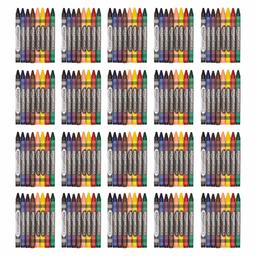 AmazonBasics Crayons – 8 colores surtidos, 25 unidades