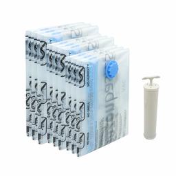 AmazonBasics Vacuum Compression Storage Bags with Hand Pump - (2 Jumbo, 2 Large, 2 Medium) (6-Pack)