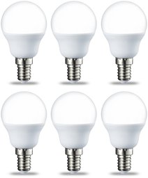 AmazonBasics LED E14 Small Edison Screw Golf Ball P45 Bulb, 5.5W (Equivalent to 40W)