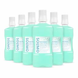 Marchio Amazon - Solimo - Collutorio protezione gengive e denti, 6x500ml