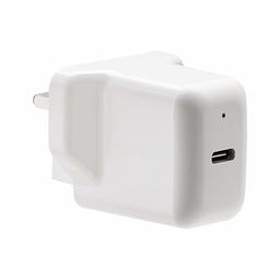 AmazonBasics en port USB-C väggladdare för telefoner, Enda, 15W, Vitt