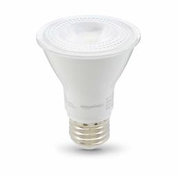 AmazonBasics - foco LED (intensidad regulable, 10.000 horas de vida útil, PAR20), Paquete 6, Blanco Warm