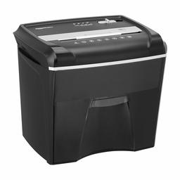 AmazonBasics 12-Sheet Cross-Cut Paper, Junk Mail, CD, and Credit Card Shredder with Pullout Basket (Renewed)