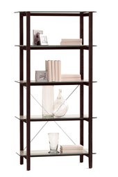 Pinzon Jonesport Solid Oak and Glass Shelf