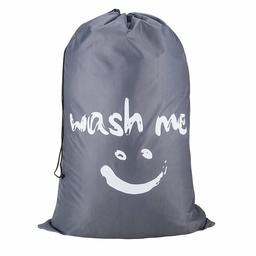 Eono Amazon Brand Bolsas Cestos para la Colada, Gran Servicio de lavandería, Plegable Bolsa de Lavado de Ropa Bin (Gris)