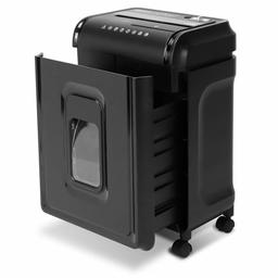 AmazonBasics 8-Sheet High-Security Micro-Cut Paper, CD, and Credit Card Shredder with Pullout Basket