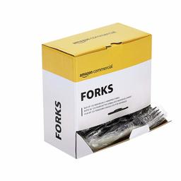 AmazonCommercial Take Away Forks, 2 Display Boxes of 125 Individually Wrapped Forks (250 Count)