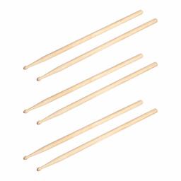 AmazonBasics 5A Drumsticks - Maple, 3-Pair Pack