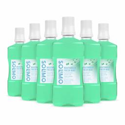 Amazon Brand - Solimo - Mouthwash Fresh Mint, 6x500ml