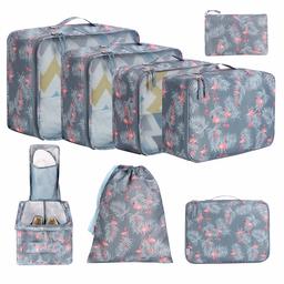 Eono Essentials 8-Pcs Lightweight Luggage Packing Organisers Packing Cubes for Travel Accessories