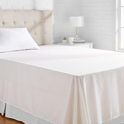 AmazonBasics yatak çarşafı, mikrofiber, 275 x 275 cm - sarı fistolu