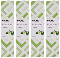 Amazon Brand - Solimo Incense Sticks, Jasmine - 70 sticks/pack (Pack of 4)