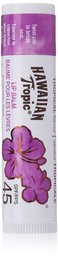 Hawaiian Tropic Sunscreen Tropical Moisturizing Broad Spectrum Sun Care Sunscreen Lip Balm Stick - SPF 45, 0.14 Ounce