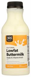 365 Everyday Value, Buttermilk Low Fat Point, 16 Fl Oz