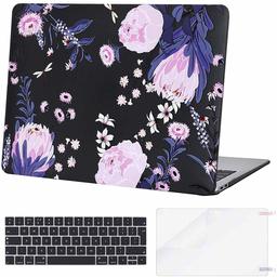 Eono Plastic Hard Case Shell, Keyboard Cover, Screen Protector Compatibel met MacBook Pro 13 Inch Epiphyllum