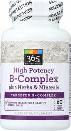 365 Everyday Value, High Potency B-Complex, 60 ct