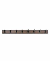 AmazonBasics trä väggmonterad modern klädhängare - 8 krokar, 92 cm, valnöt