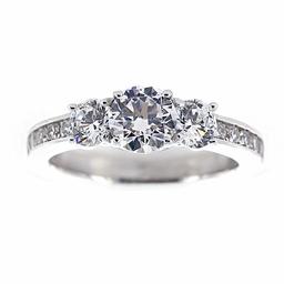 [Find] Amazon Collection Rhodium Plated Sterling siruba-kuriaraundokattosuri-suto-nringu, Size 11 