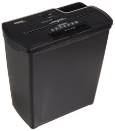 AmazonBasics 8-Sheet Strip-Cut Paper, CD, and Credit Card Shredder