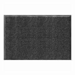 AmazonBasics Poly Linear-Rib Commercial Carpet Vinyl-Backed Mat 4X8 Pepper