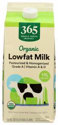 365 Everyday Value, Organic 1% Milk, 64 oz (Packaging May Vary)