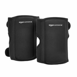 AmazonCommercial Over/under Knee Pads, 8.5 in, Black, 6 pair