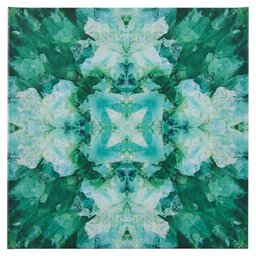 Amazon Brand – Rivet Turquoise Blue Crystal Kaleidoscope Canvas Print Wall Art, 20
