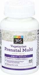 365 Everyday Value, Vegetarian Prenatal Multi with Iron, 60 ct
