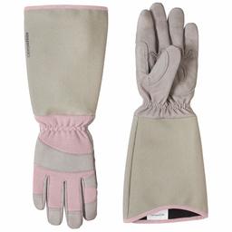 AmazonBasics Rose Pruning Thorn Proof Gardening Gloves with Forearm Protection, Pink, M